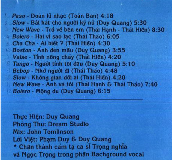 Dream Studio CD01 - Mộng Du
