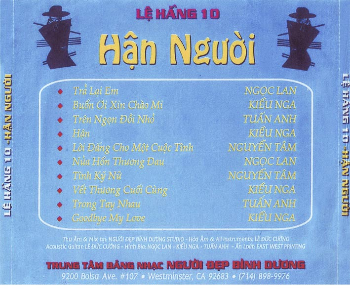 Lệ Hằng CD10 - Hận Người