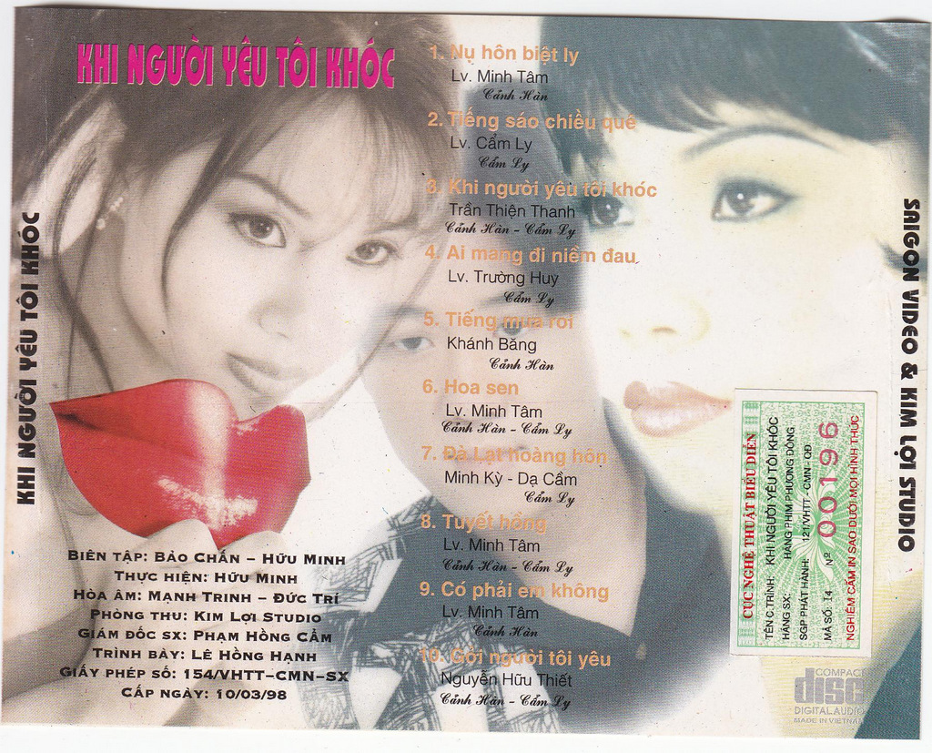 Phương Đông CD - Khi Người Yêu Tôi Khóc