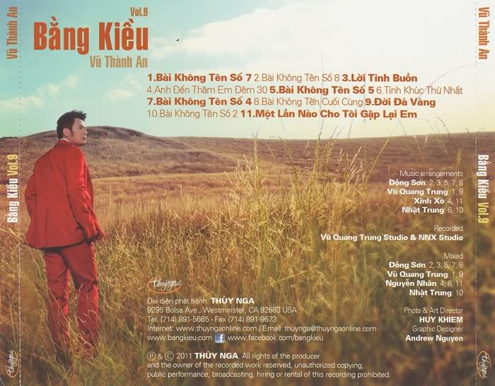Thúy Nga CD - Bằng Kiều Vol 9 - Vũ Thành An