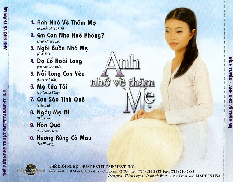 Thế Giới Nghệ Thuật CD - Anh Nhớ Về Thăm Mẹ