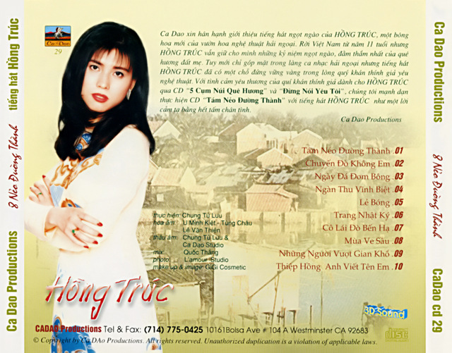 Ca Dao CD29 - Tám Nẻo Đường Tình