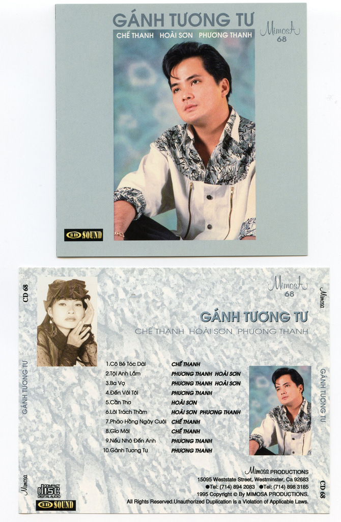 Mimosa CD068 - Gánh Tương Tư