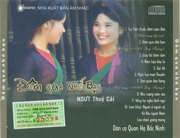 Dihavina CD - Đêm Qua Nhớ Bạn (Dân Ca Quan Họ Bắc Ninh)