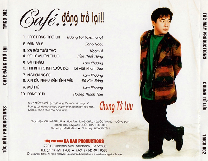 Tóc Mây CD002 - Cafe Đắng Trở Lại