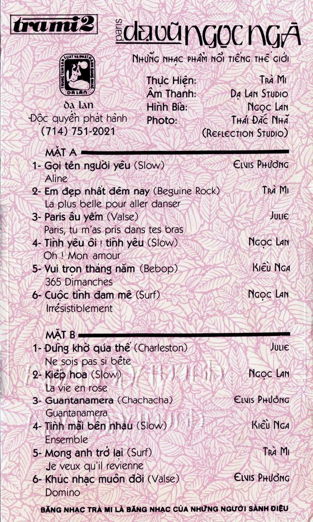 Dạ Lan - Trà Mi 2 - Dạ Vũ Ngọc Ngà