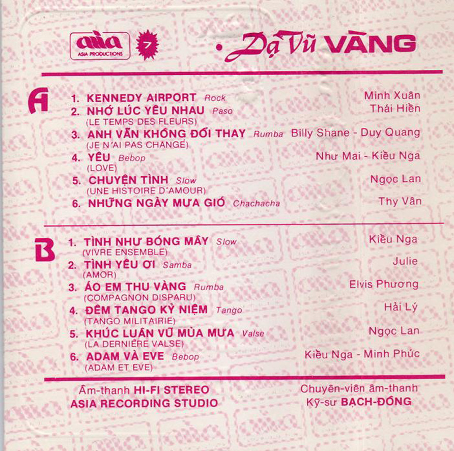 Tape Asia 7 - Dạ Vũ Vàng