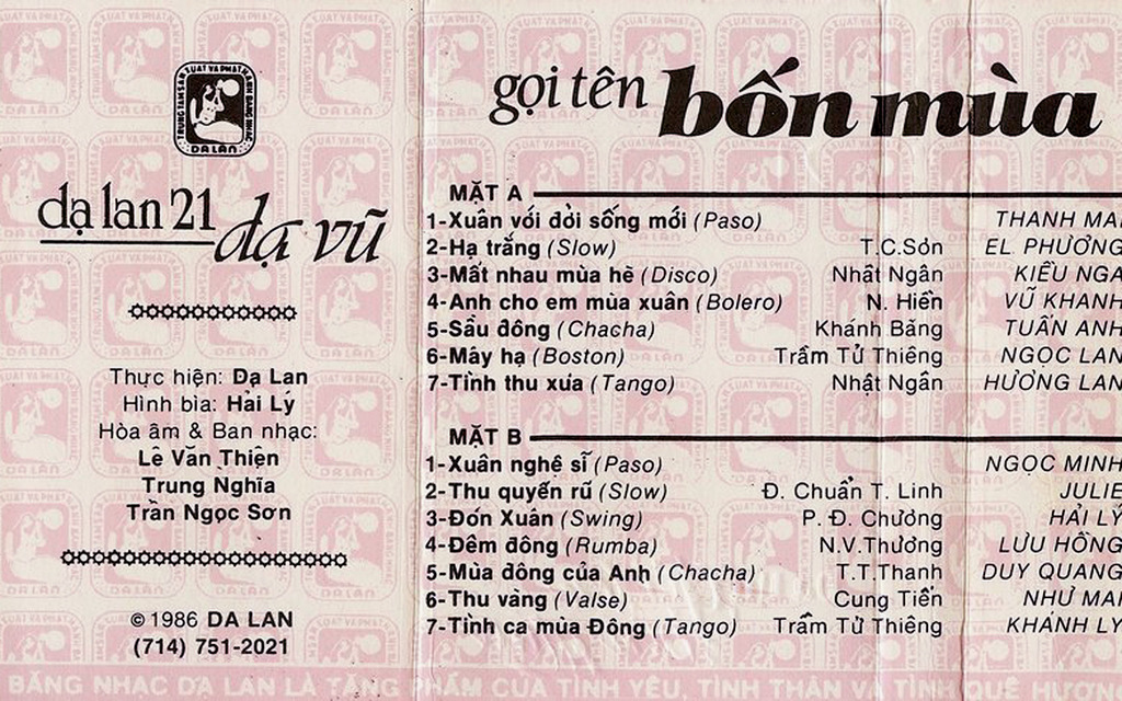 Tape Dạ Lan 21 - Dạ Vũ Gọi Tên Bốn Mùa