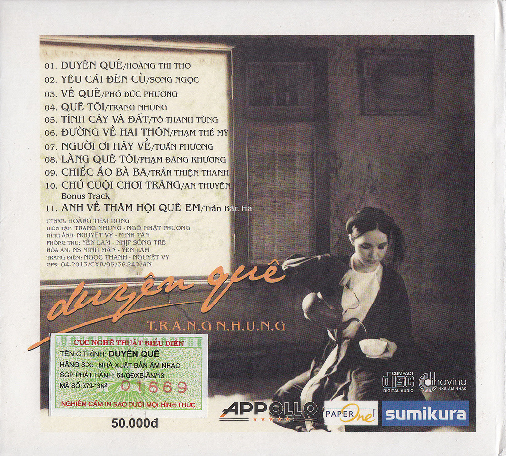 Dihavina CD - Duyên Quê (Trang Nhung)