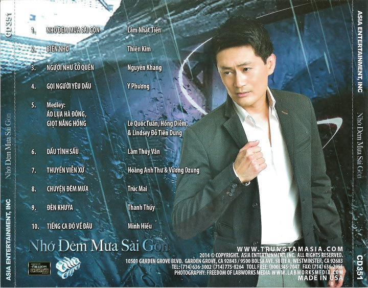 Asia CD351 - Nhớ Đêm Mưa Sài Gòn