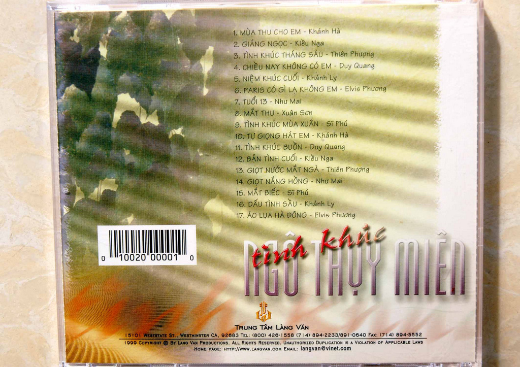 Làng Văn CD001 - Tình Khúc Ngô Thụy Miên