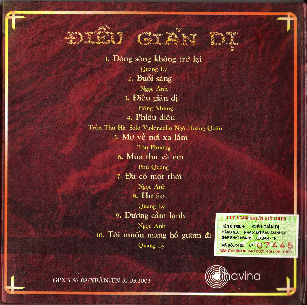 Dihavina CD - Điều Giản Dị (Phú Quang)
