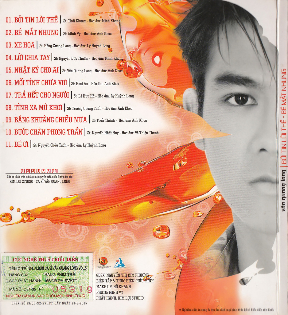 Hãng Phim Trẻ CD - Bởi Tin Lời Thề, Bé Mắt Nhung - Vân Quang Long