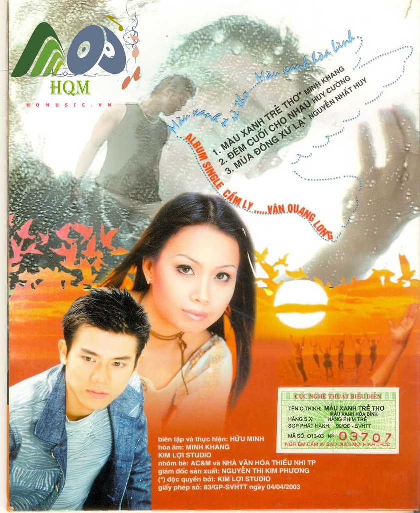 Hãng Phim Trẻ CD - Màu Xanh Trẻ Thơ - Cẩm Ly, Vân Quang Long