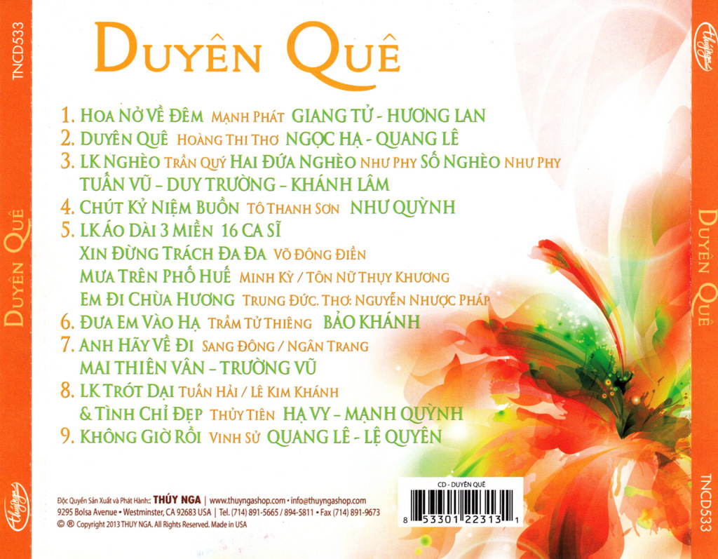 Thúy Nga CD533 - Duyên Quê