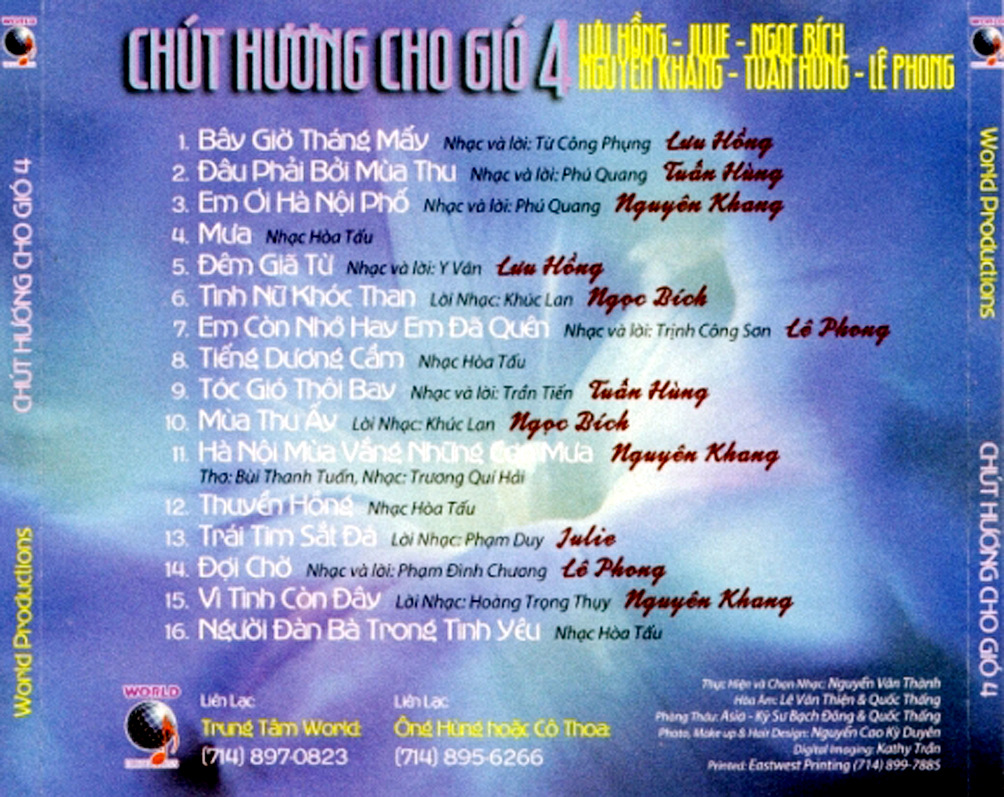 World CD030 - Chút Hương Cho Gió 4