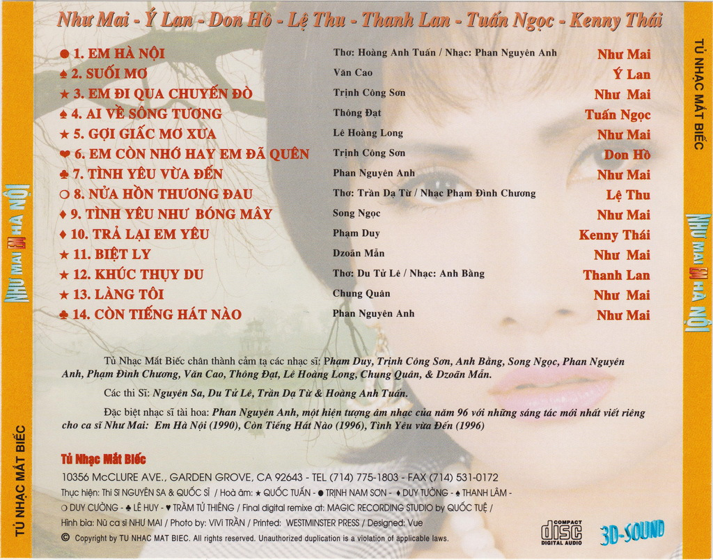 Tủ Nhạc Mắt Biếc - Em Hà Nội
