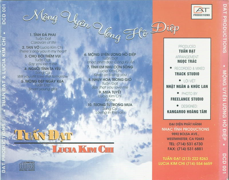 Đạt Productions CD001 - Mộng Uyên Ương Hồ Điệp