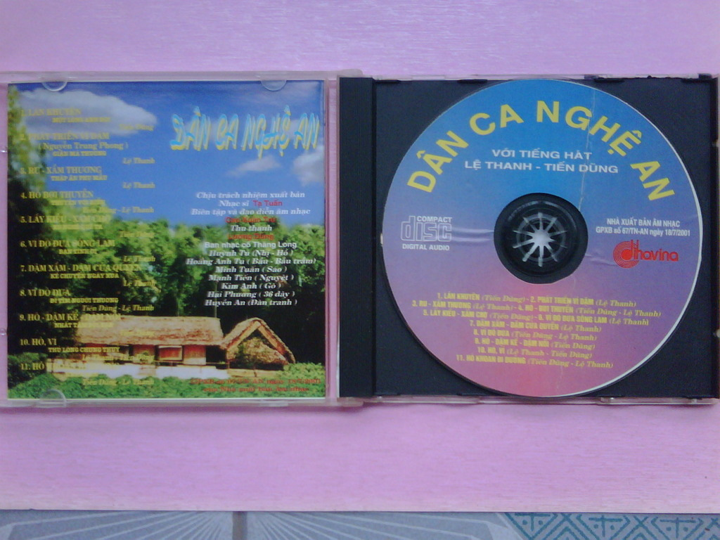 Dihavina CD - Tiến Dũng, Lệ Thanh - Dân Ca Nghệ An