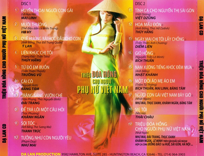 Dạ Lan CD - Triệu Đóa Hồng Cho Người Phụ Nữ Việt Nam