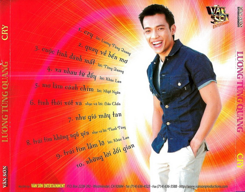 Vân Sơn CD086 - Lương Tùng Quang - Cry