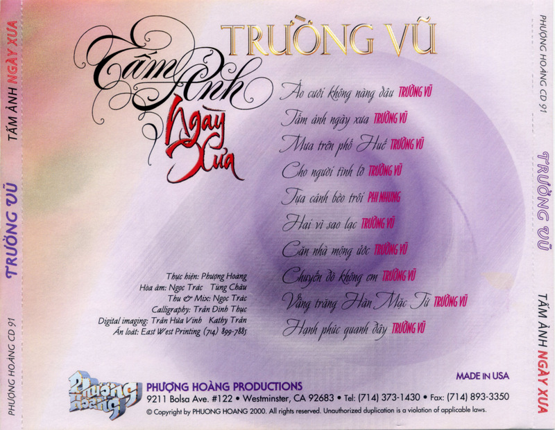 Phượng Hoàng CD091 - Tấm Ảnh Ngày Xưa