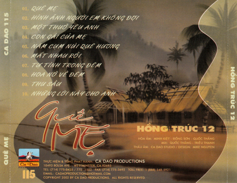 Ca Dao CD115 - Quê Mẹ