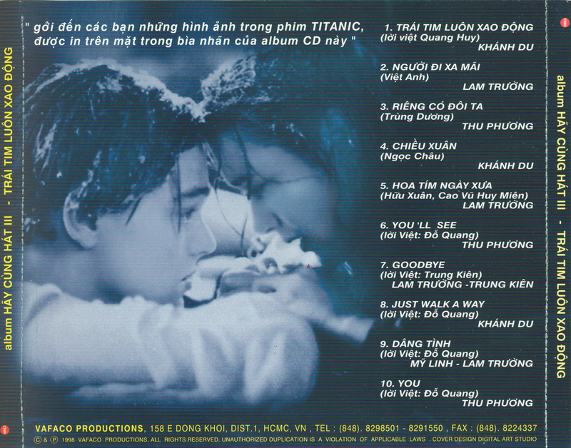 Vafaco CD - Hãy Cùng Hát 3 - Trái Tim Luôn Xao Động