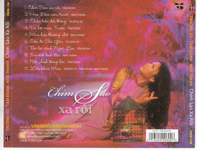 Vân Sơn CD134 - Chim Sáo Xa Rồi