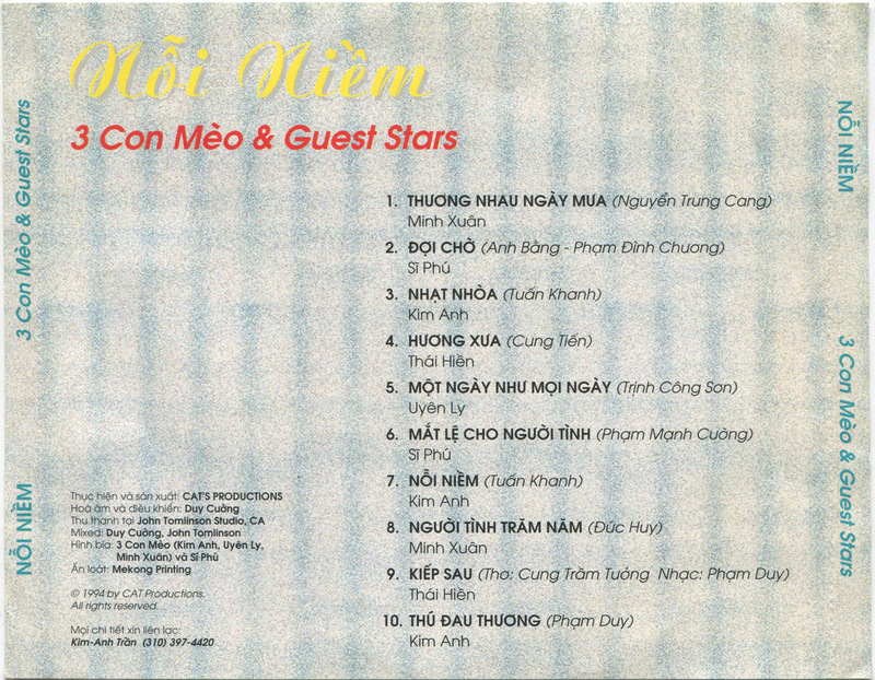 Cats CD03 - Nỗi Niềm