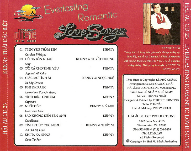 Hải Âu CD023 - Everlasting Love Songs