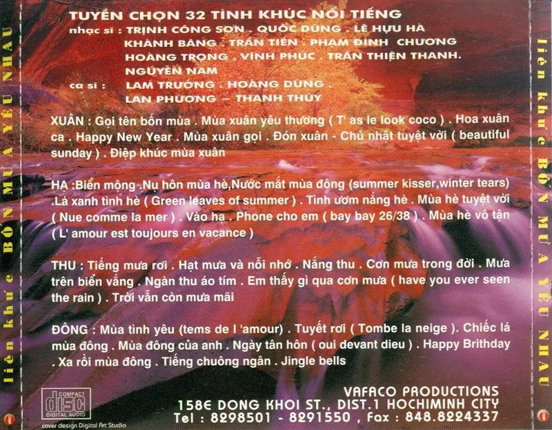 Vafaco CD - Liên Khúc Bốn Mùa Yêu Nhau