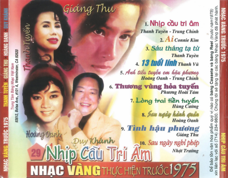 Nhạc Vàng CD029 - Nhịp Cầu Tri Âm
