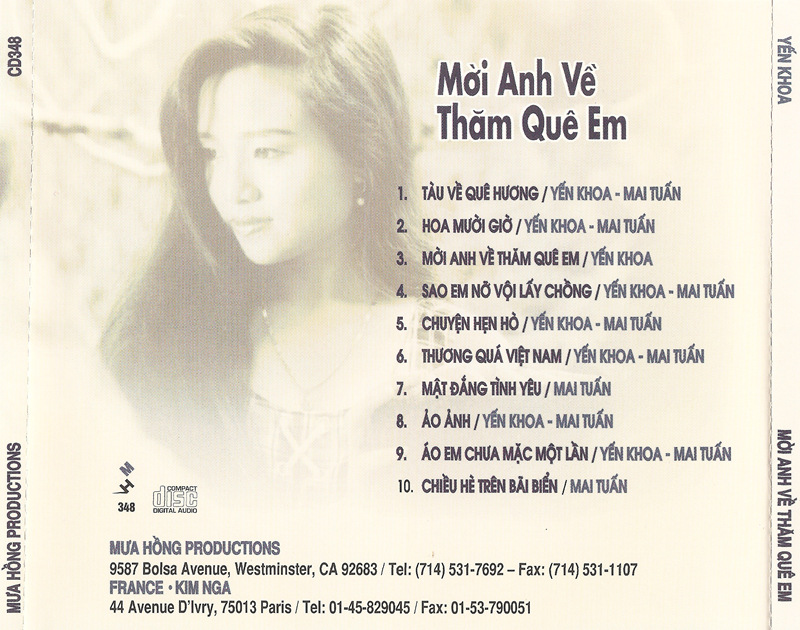 Mưa Hồng CD348 - Mời Anh Về Thăm Quê Em