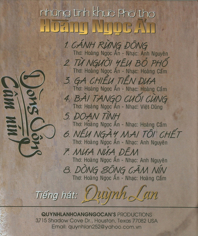 Quỳnh Lan CD - Dòng Sông Câm Nín