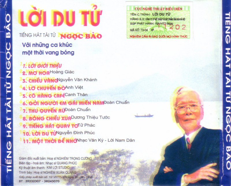 Hồ Gươm CD - Ngọc Bảo - Lời Du Tử
