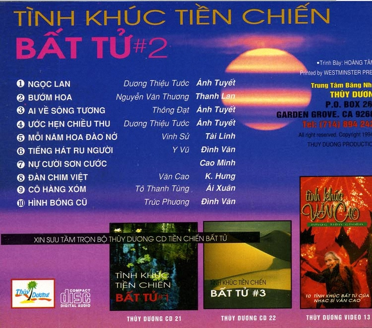 Thùy Dương CD021 - Tình Khúc Tiền Chiến Bất Tử 2