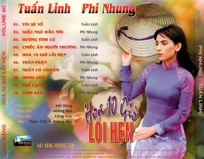 Hải Đăng CD040 - Hoa 10 Giờ Lỗi Hẹn
