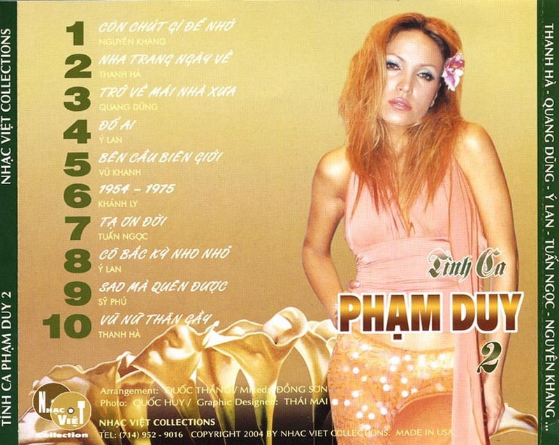 Nhạc Việt CD - Tình Ca Phạm Duy 2