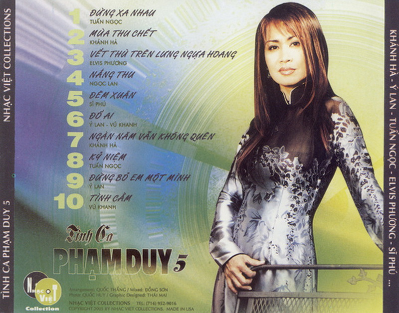 Nhạc Việt CD - Tình Ca Phạm Duy 5