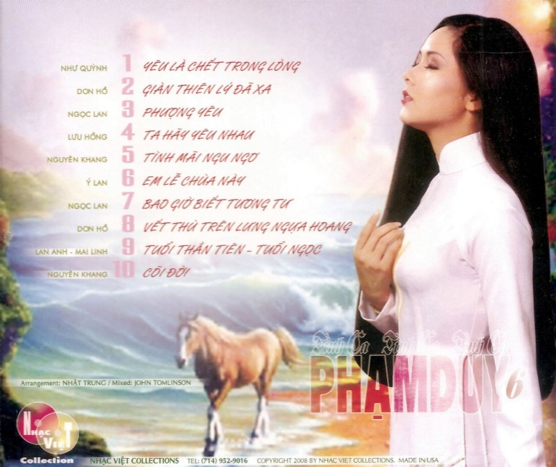 Nhạc Việt CD - Tình Ca Phạm Duy 6