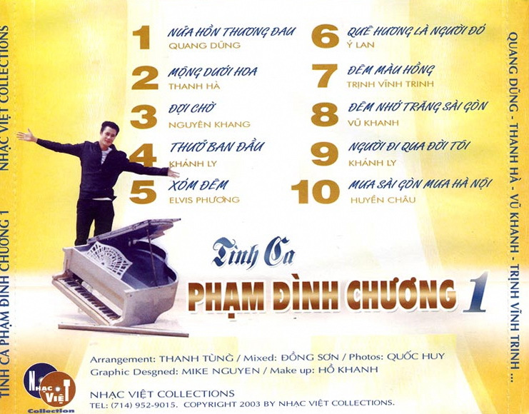 Nhạc Việt CD - Tình Ca Phạm Đình Chương 1