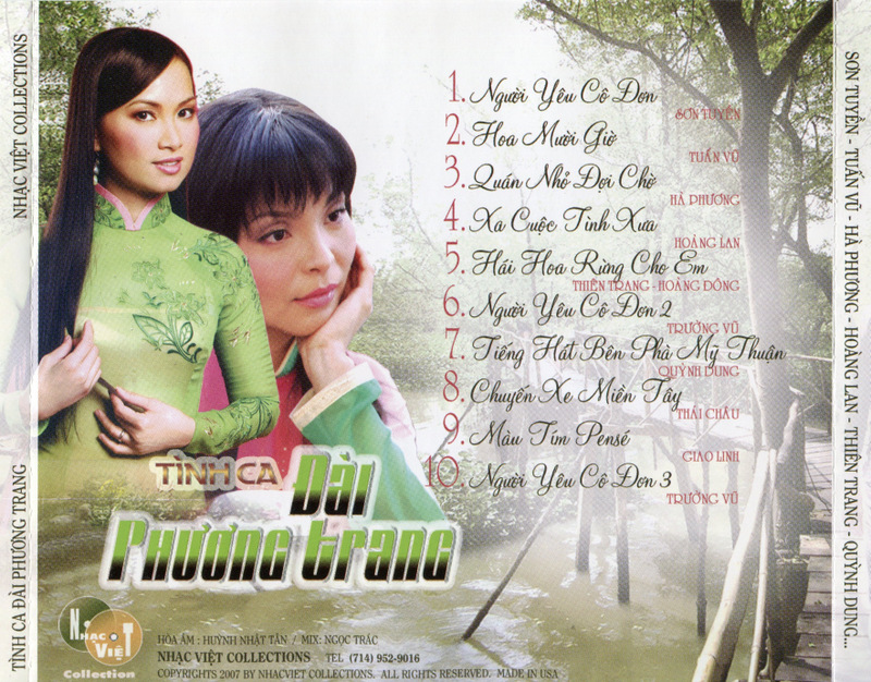 Nhạc Việt CD - Tình Ca Đài Phương Trang
