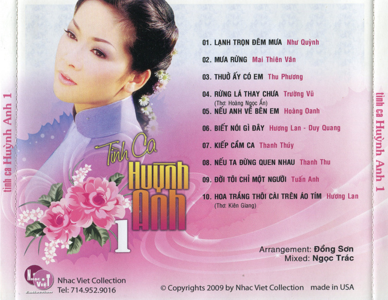 Nhạc Việt CD - Tình Ca Huỳnh Anh 1