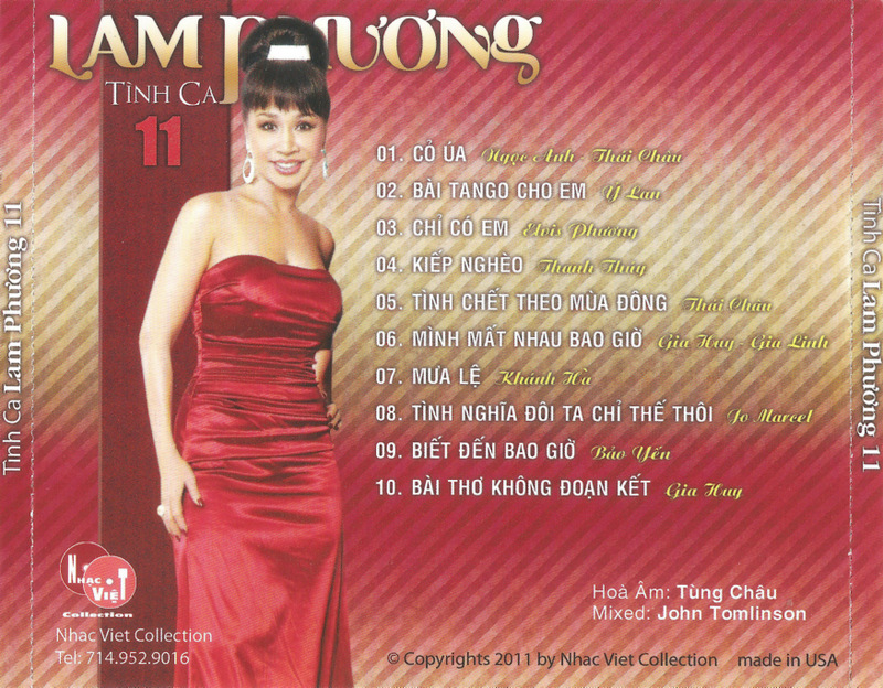 Nhạc Việt CD - Tình Ca Lam Phương 11