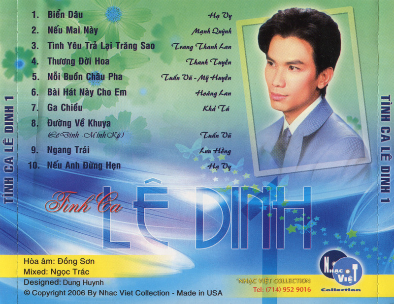 Nhạc Việt CD - Tình Ca Lê Dinh 1