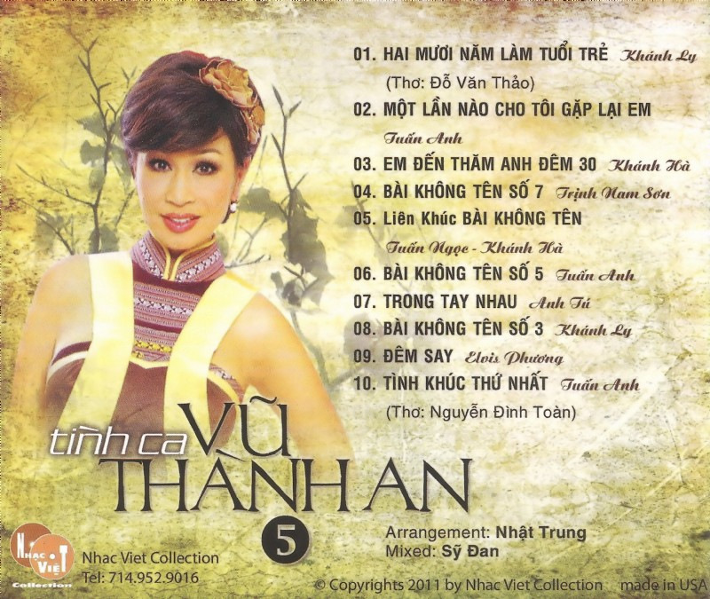 Nhạc Việt CD - Tình Ca Vũ Thành An 5