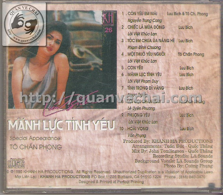 Khánh Hà CD026 - Mãnh Lực Tình Yêu
