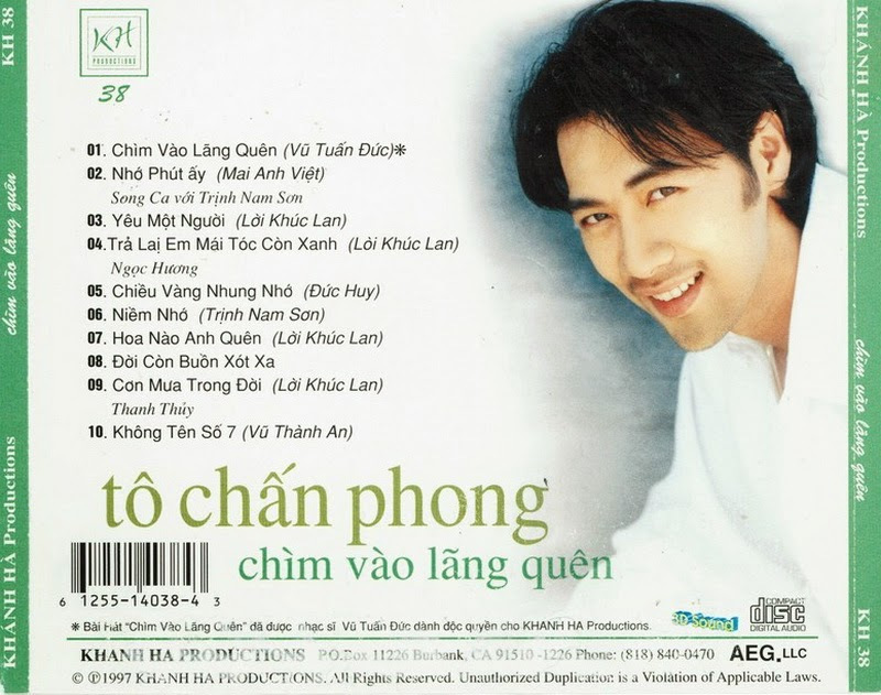 Khánh Hà CD038 - Chìm Vào Lãng Quên