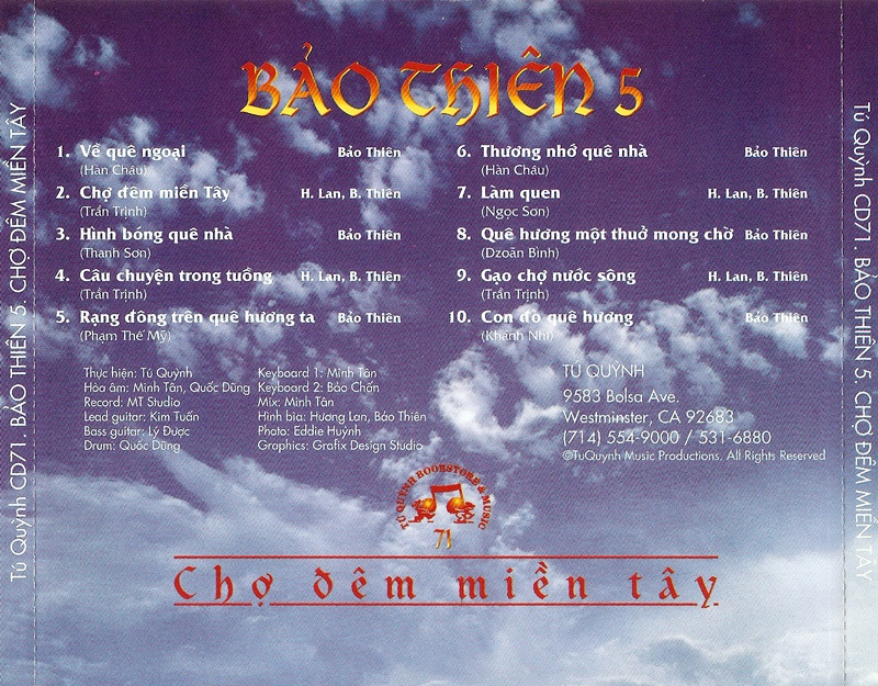 Tú Quỳnh CD071 - Chợ Đêm Miền Tây